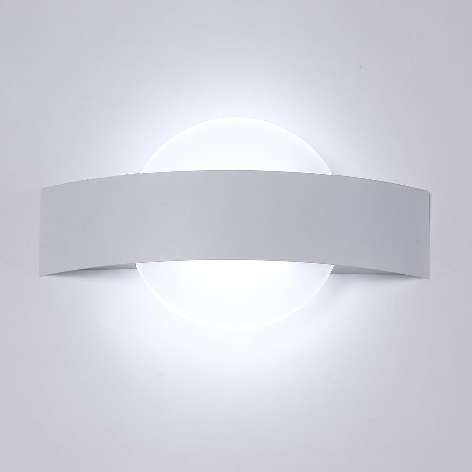 Moderne Led-wandleuchte Für Den Innenbereich, 12-w-acryl-wandleuchte, 1350 Lm, Weiße Gangwandleuchte, Kaltweiße 6500 K Led-leuchte Aus Aluminium