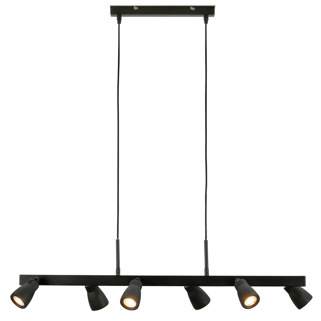 Briloner Led Pendelleuchte 6-flammig 80,5x120 Cm 6x3,5w 6x400lm 3000k Warmweiß Dreh- Und Schwenkbar Schwarz - Hängelampe Esszimmer