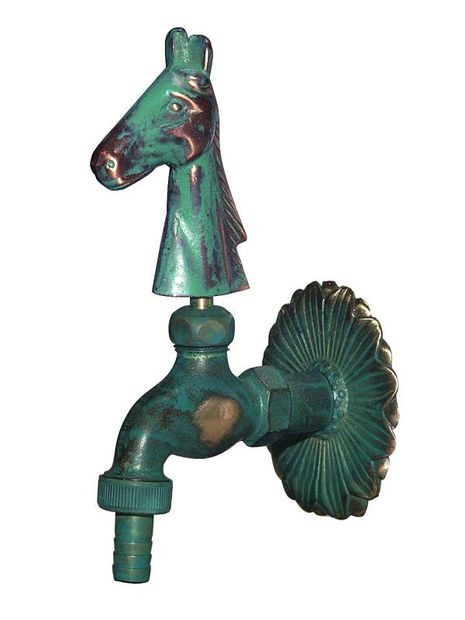 Js Nostalgie-vidange, Avec Motif Sv : Cheval, Dn15, 1/2", Laiton Patiné