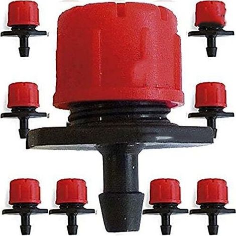 Packung Mit 200 Verstellbaren Tropfern (0 Bis 70 L/h). Bewässerungssystem-sets Mit Mikro-tropfköpfen.