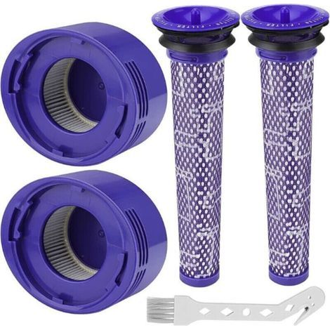Filter Für Dyson V8/v7. Waschbare Ersatzfilter Für Die Dyson Staubsauger V7/v8 Absolute Und Animal. Staubsaugerzubehör Für Dyson V8 Mit 2 Hepa-nachfiltern, 2 Vorfiltern Und 1 Reinigungsdüse.