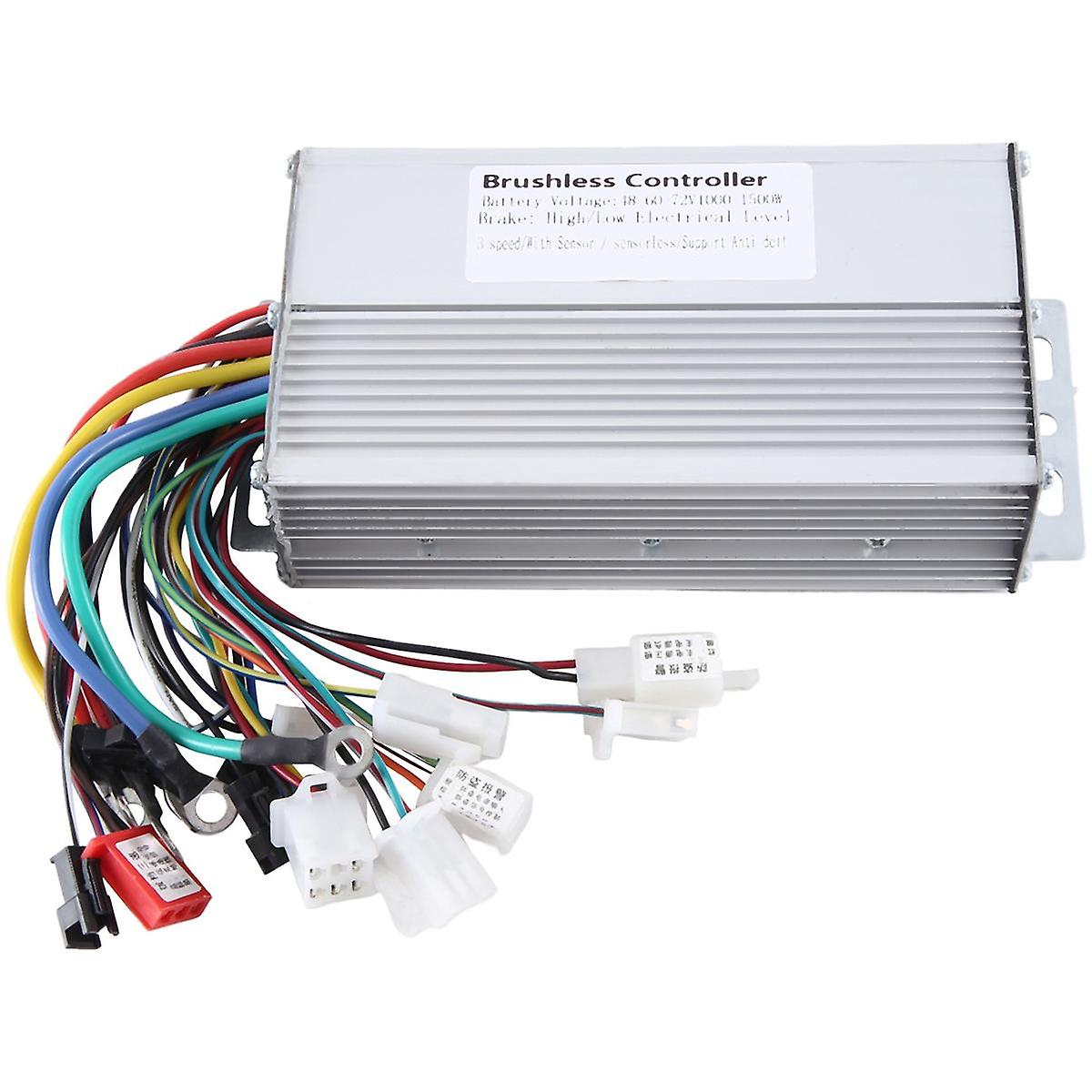 48v 60v 64v 72v 1000w 1500w 12-röhren-dualmodus-elektroregler Für Bürstenlose Elektrofahrräder