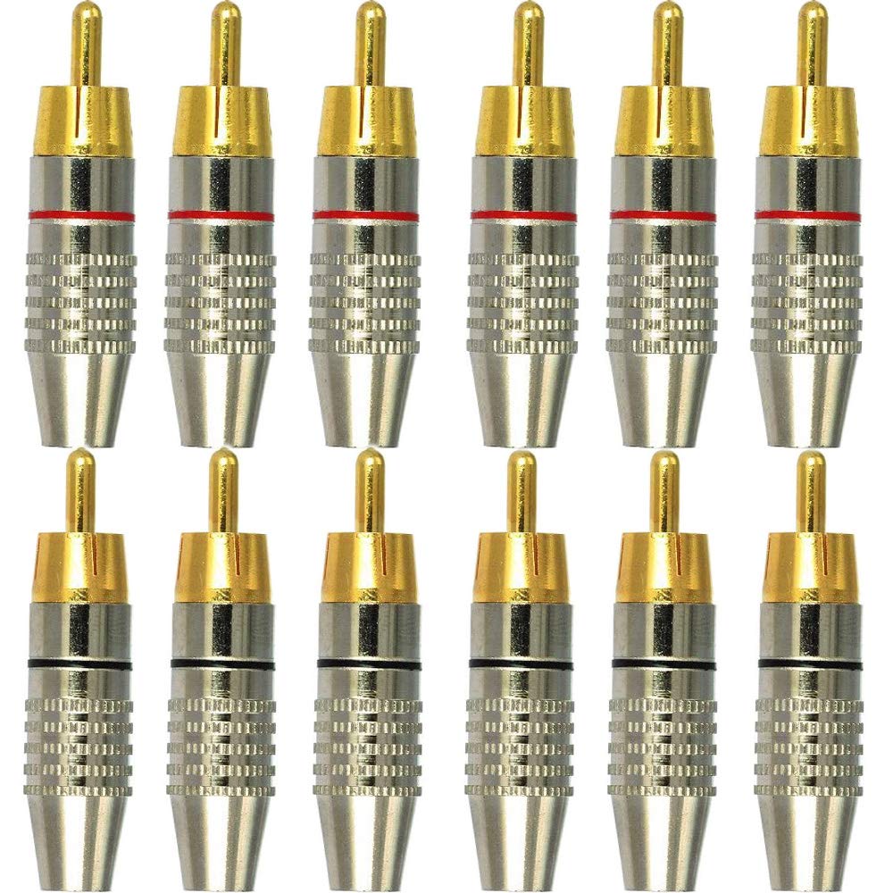 12 Männliche Rca-stecker, Rca-audio- Und Videoanschlüsse, Rca-audioanschluss, Rca-stecker [nx]