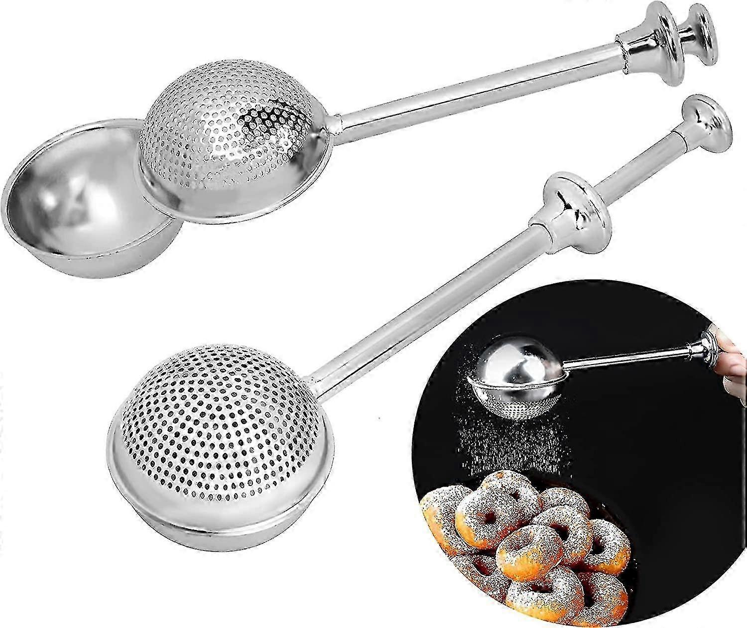 Zuckerstreuer Aus Edelstahl (2er-set), Geeignet Zum Backen