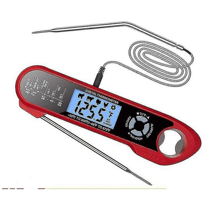 Faltbares Und Wasserdichtes Grillthermometer Mit Doppelfühler