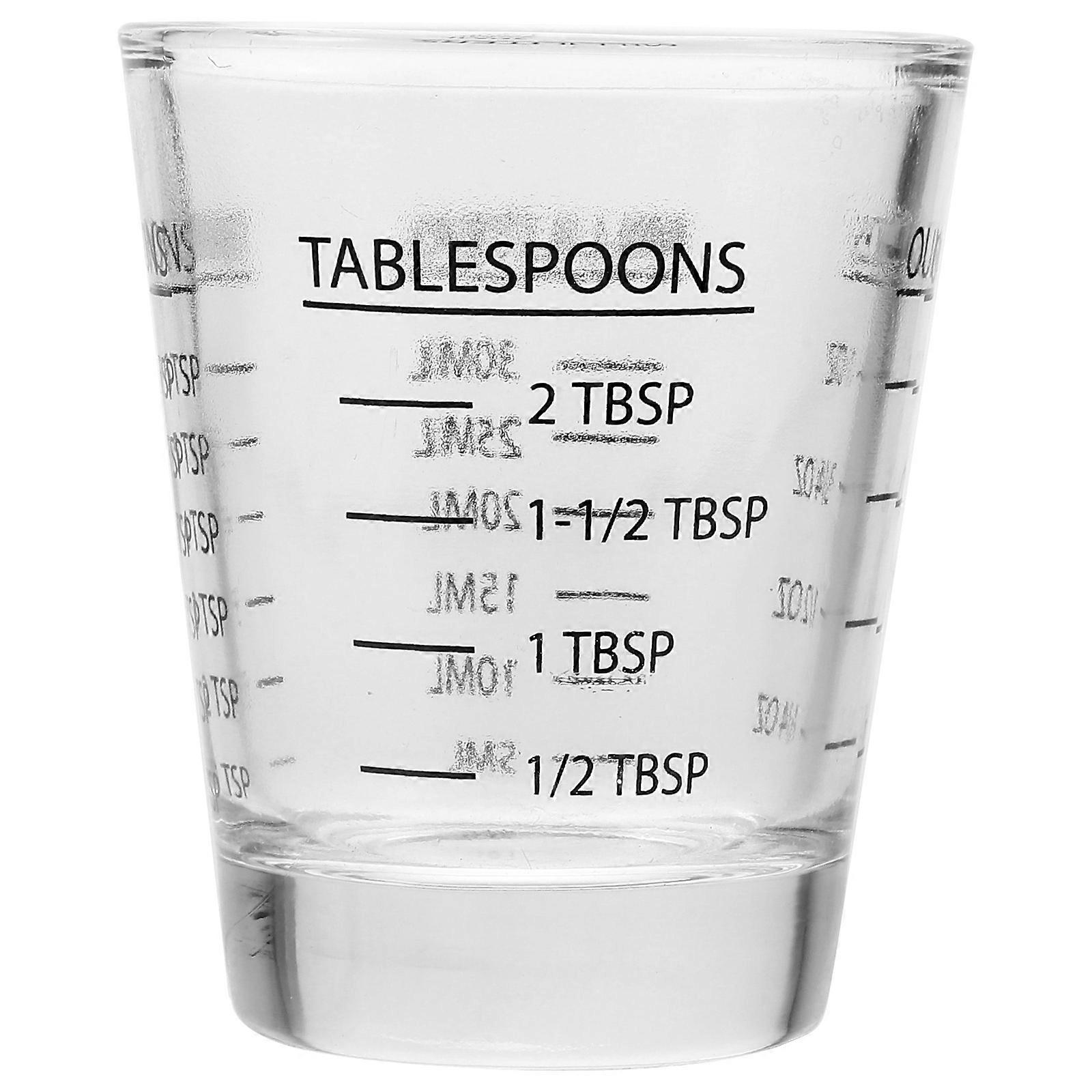 30-ml-messbecher Für Espresso, Mit Skala, Küchenmessbecher (schwarz)