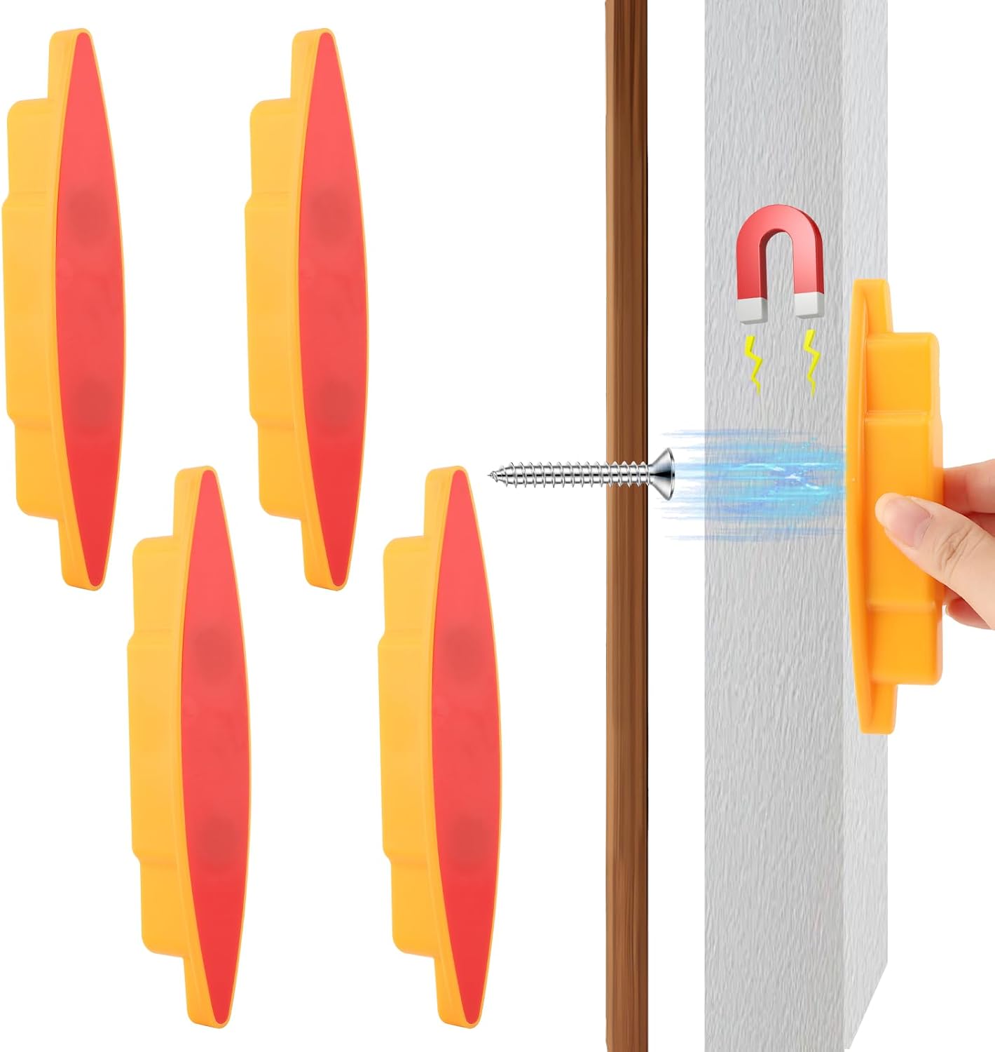 Leistungsstarke Und Kompakte Magnetische Balkensucher, Batterielos. Geeignet Für Die Balken- Und Metallortung In Wänden, Markierungen Und Trockenbauarbeiten (farbe: Gelb).