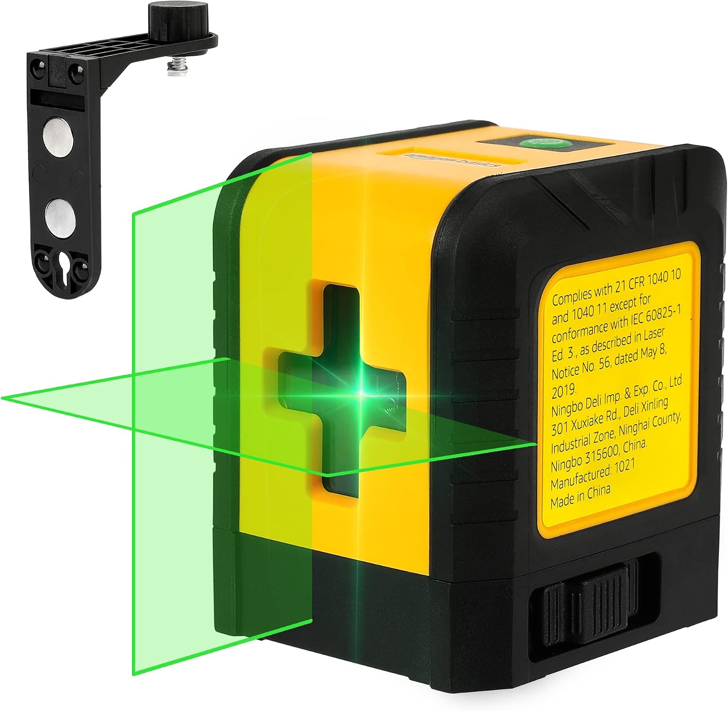 Zweilinien-wasserwaage, Miniatur-infrarotlaser, Leistungsstarkes Grünes Licht, Ultradünnes Design, Geeignet Für Den Außeneinsatz, Hohe Präzision