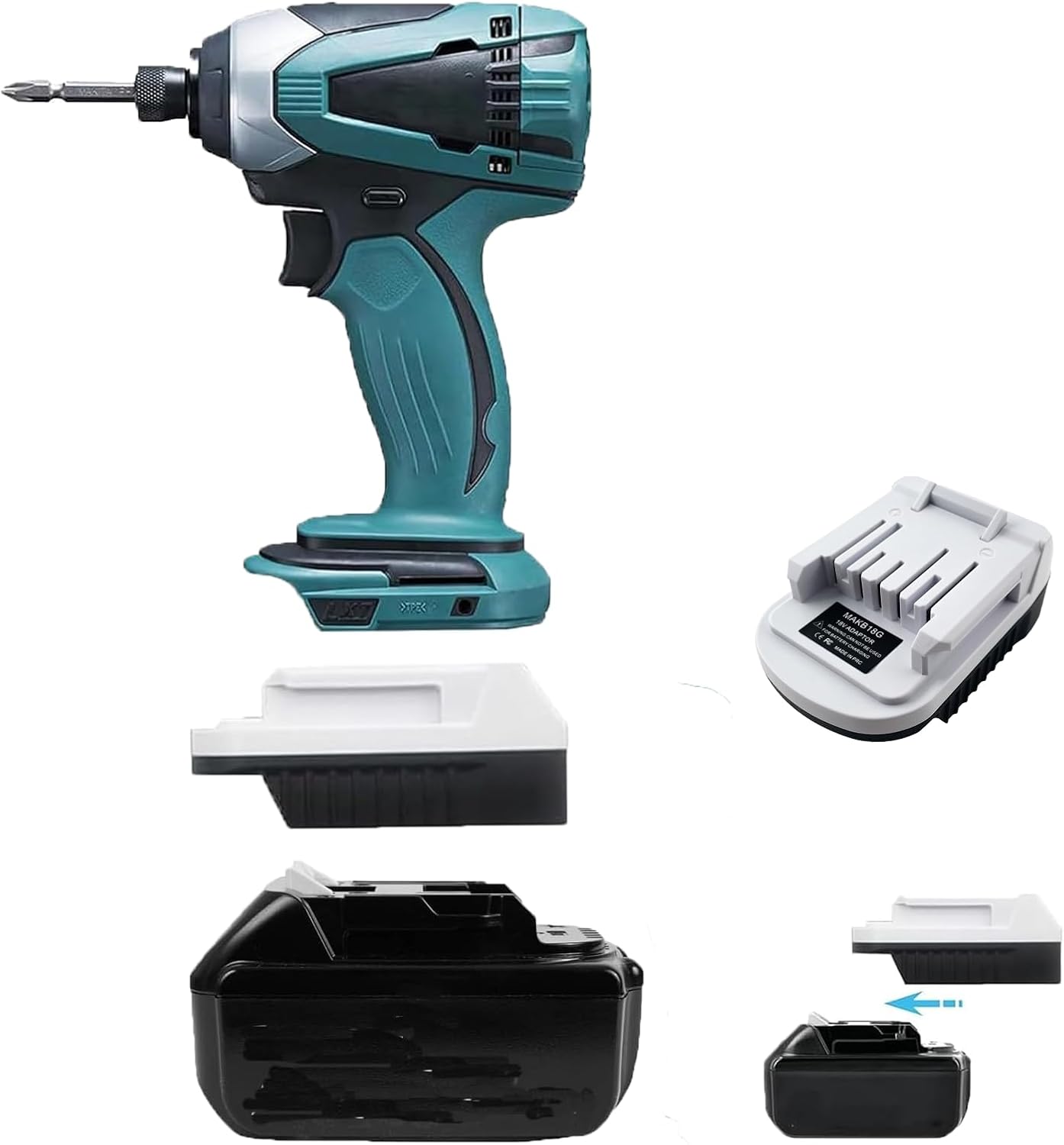 Akkuadapter Kompatibel Mit Makita 18v Lxt Lithium-akku, Wandelt Makita Elektrowerkzeuge Der G-serie Bl1813g, Bl1815g, Bl1820g Um.