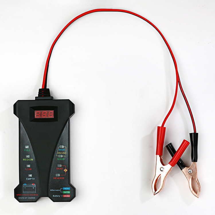12v-batterietester, Kompatibel Mit Autos, Lkws, Motorrädern, Digitalvoltmeter, Lichtmaschine, Ladesystemanalysator