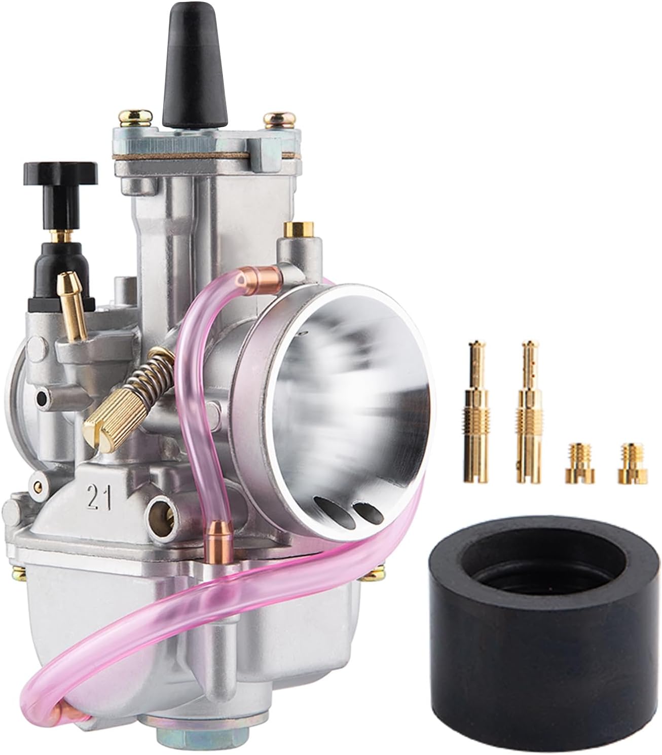 Kompatibel Mit 21-mm-hochleistungsvergasern. Geeignet Für 2-takt- Und 4-takt-motorräder, Offroad-motorräder, Minibikes, Quads, Roller Und Mopeds Von 50 Bis 100 Cm³, Die Mit Kompatiblen Vergaserdüsen A