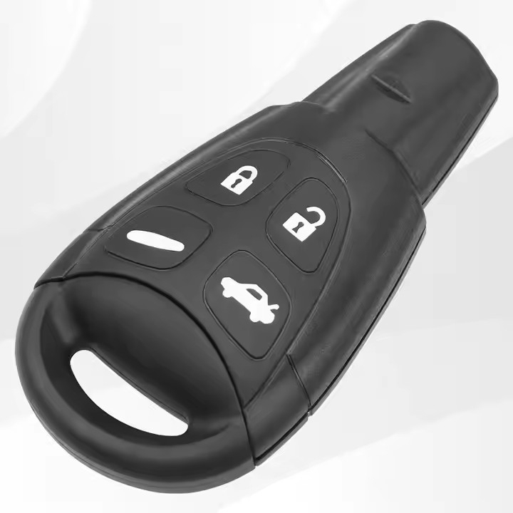 Schlüsselanhängergehäuse Mit 4-tasten-alarmbox Für Saab 9-3 2003-2012, 9-5 2003-2011 [nx]