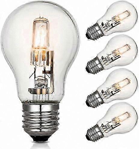 E27 Dimmbare Halogenlampe, 42 W, Warmweiß 2700 K, Edison-schraubsockel, 624 Lm, Energieeffizient, 220–240 V, 5er-pack [nx]