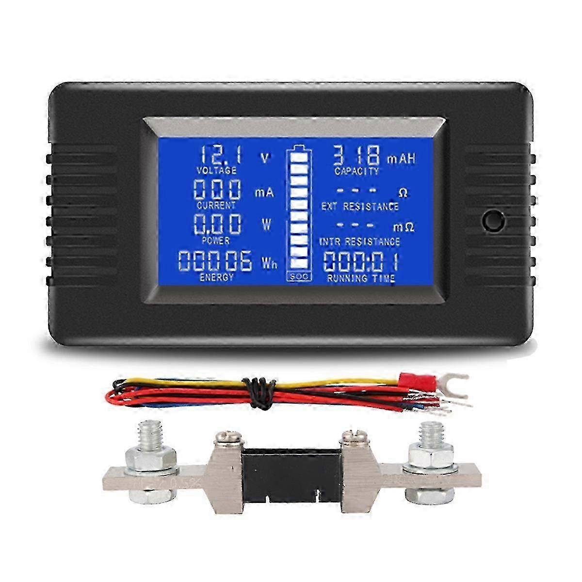 Pzem015 Digitaler Spannungs- Und Stromprüfer (0-200 V) Mit 200 A Shunt Für Kfz (12 V, 24 V, 48 V).