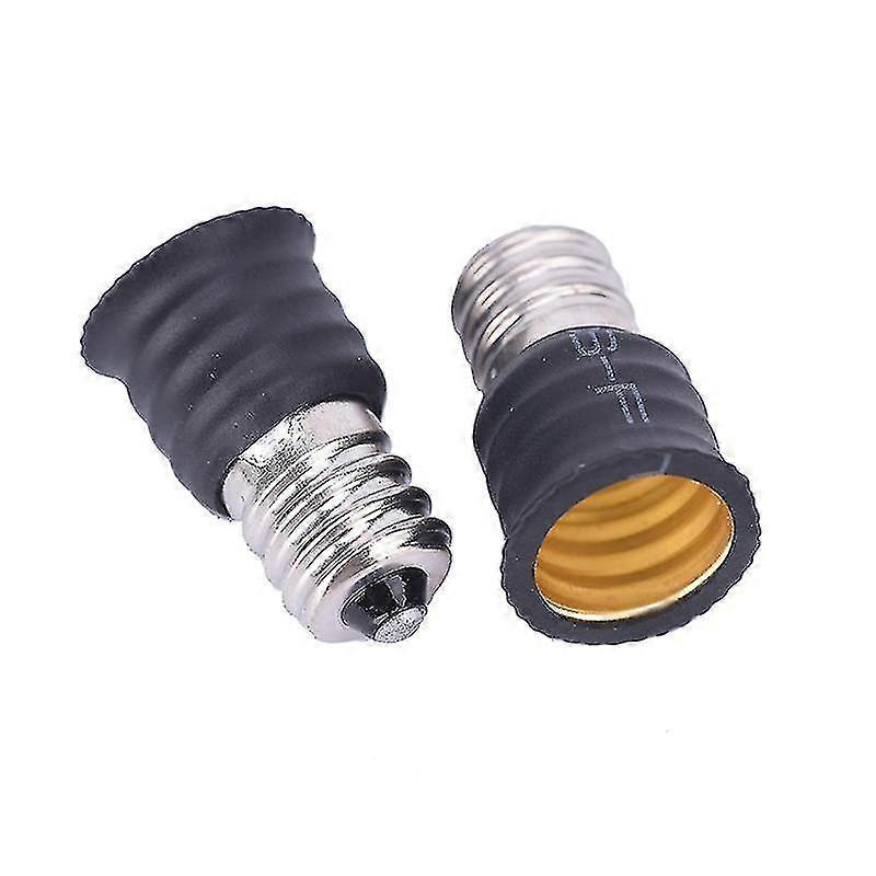 Set Mit 2 Schwarzen E12-zu-e14-led-lampenadaptern