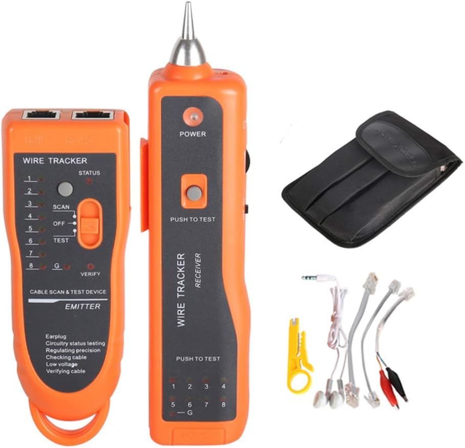 Leitungsdetektor Für Rj11-, Rj45-, Cat5- Und Cat6-telefonkabel, Mit Toner Und Ethernet- Und Lan-leitungsdetektor