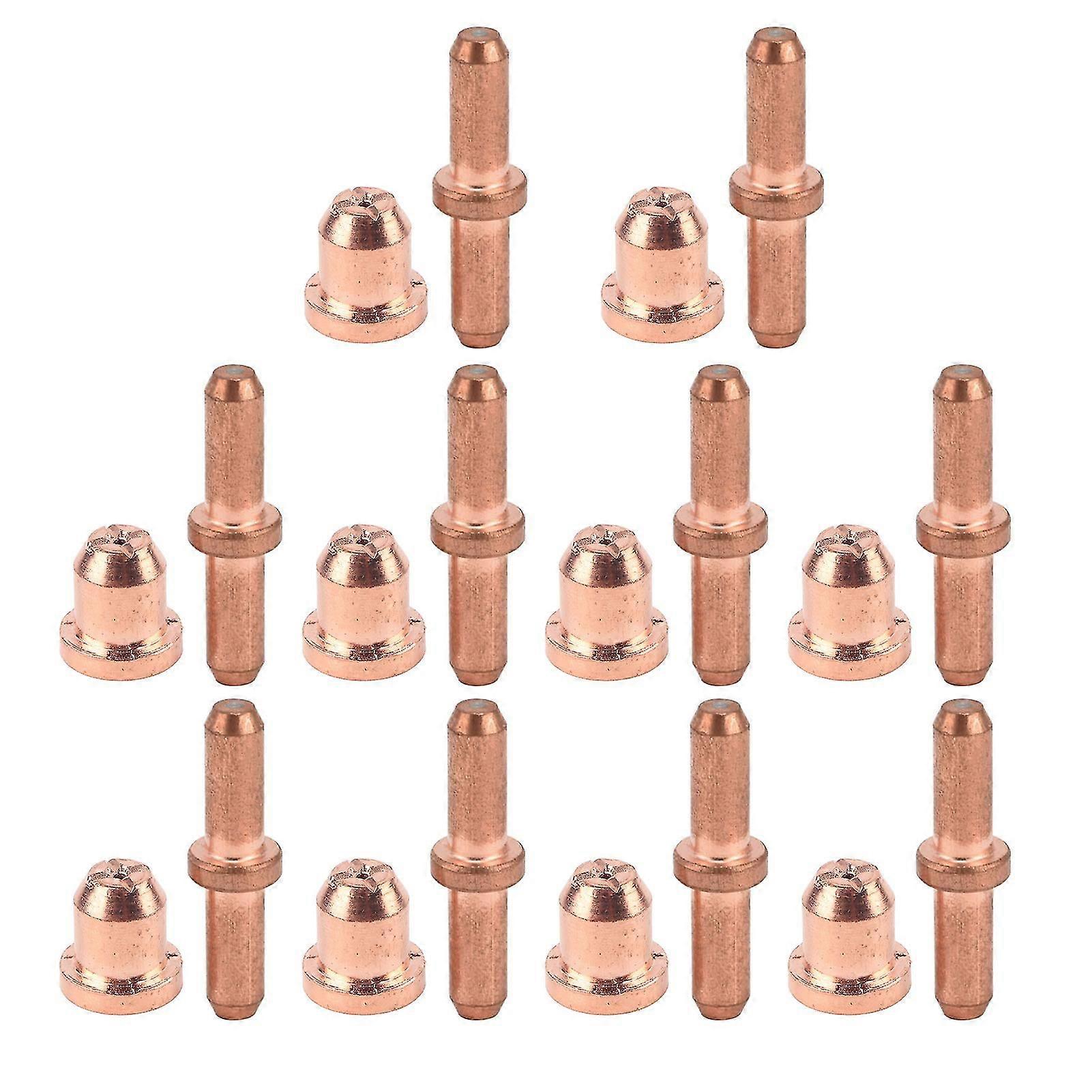 Mechkit Elektroden-set Für Plasmaschneider (10-teilig). Kompatibel Mit Verschleißteilen. Das Set Enthält Eine Plasmadüse, Eine Schutzdüse Und Eine Brennerdüse. Pd-kompatibles Zubehör.