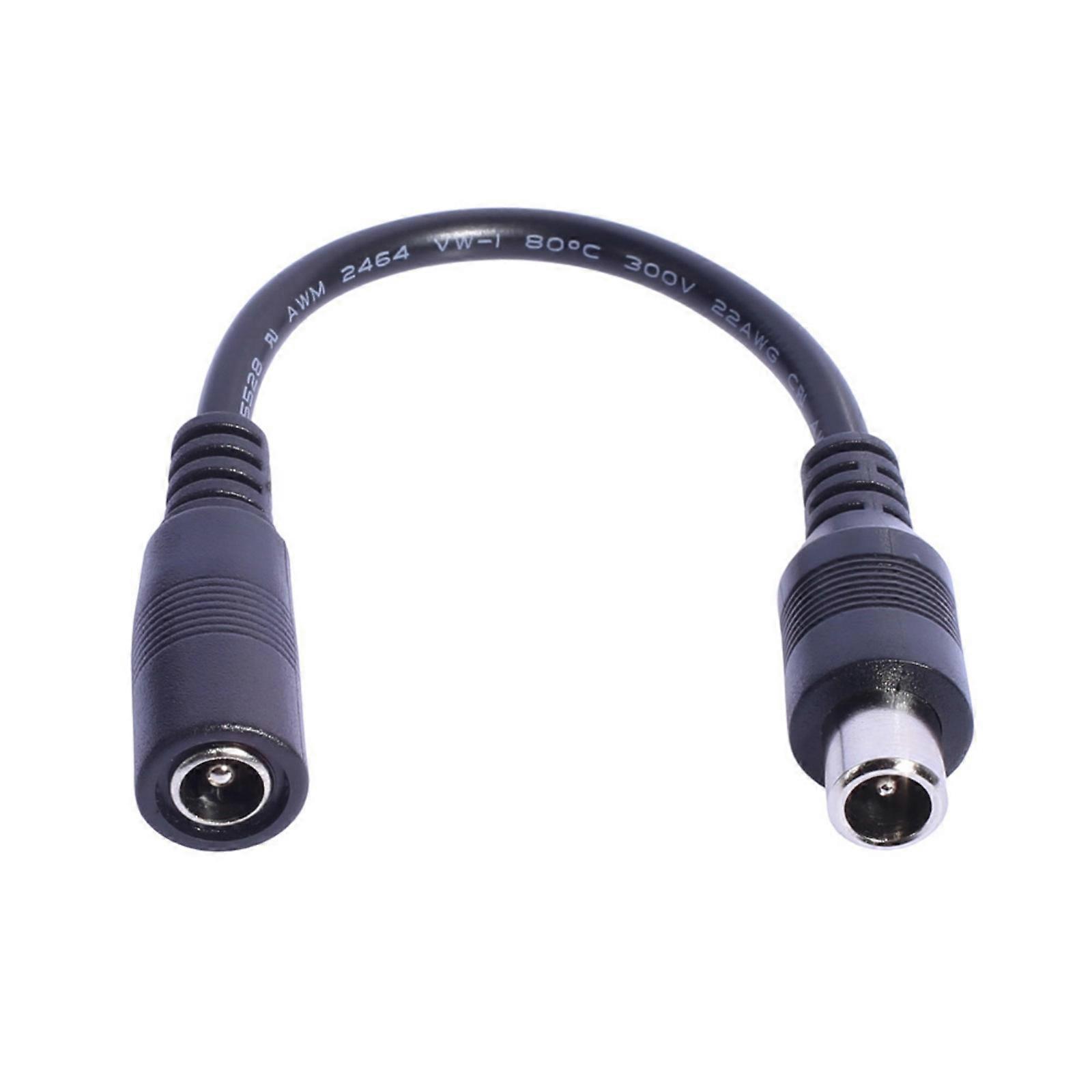 Adapterkabel 5,5 X 2,1 Mm Dc-buchse Auf 5525/8016/c13/m16/12/xlr, 15 Cm Lang. Kompatibel Mit Solarmodulen Und Led-lüftern.