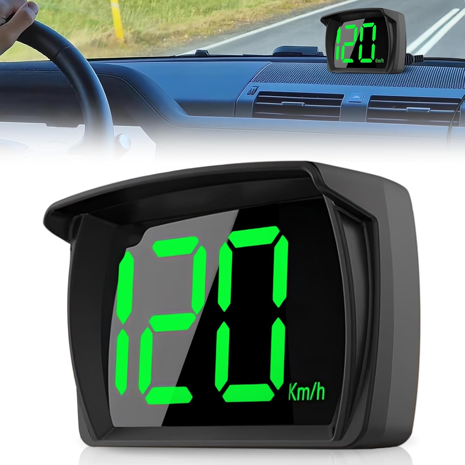 Universeller Digitaler Tachometer, Kompatibel Mit Autos – Head-up-display, Kompatibel Mit Fahrrädern, Motorrädern Und Autos