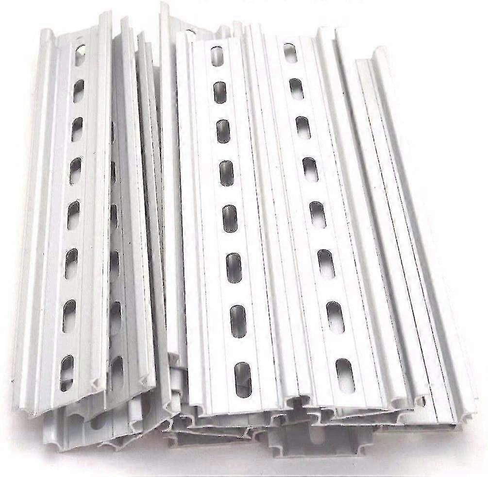 35-mm-din-schiene Aus Gerilltem Aluminium, Set Mit 6 Montageschienen, Kompatibel Mit 200-mm-relais Und -schaltern, Rohs-konform