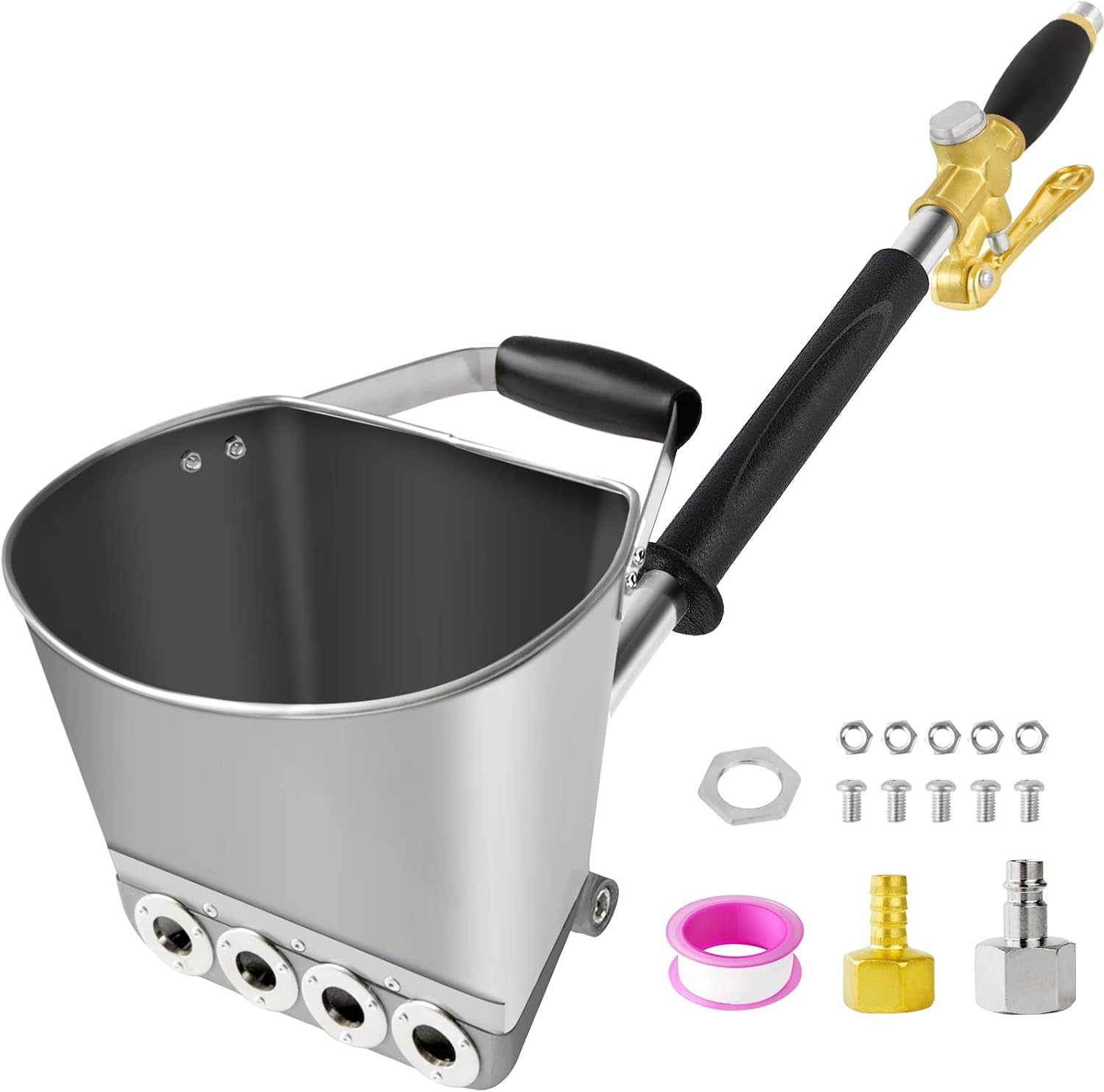 Mörtelpistole, Mörtelspritzgerät, Putzspritzpistole, 4-liter-sandstrahlpistole. Geeignet Für Grob- Und Feinkörnigen Zement, Gips Und Betonbeschichtungen.