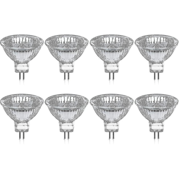 8er-pack Gu5.3 Mr16 35w 12v Dimmbare Halogenlampen – Warmweiß 2800k, 400 Lumen, Lock Jz
