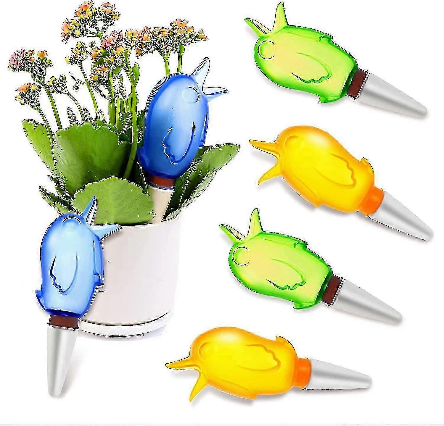 Set Mit 6 Automatischen, Vogelförmigen Bewässerungskugeln, Transparent - L