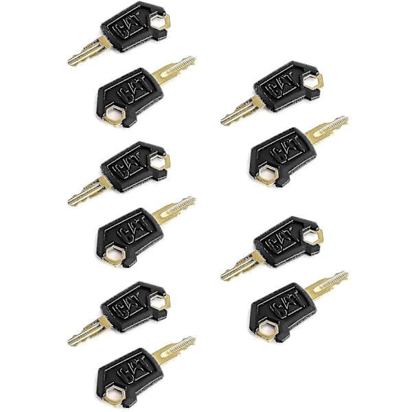 Packung Mit 10 Cat 5p8500 Schlüsseln, Zündschlüssel Kompatibel Mit Caterpillar Baumaschinen.