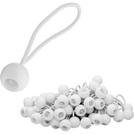 50 Gummibänder, Gummihaken Mit Kunststoffkugeln, Zeltgurte Für Planen, Gartenpavillons, Zelte - Perfect[nx]