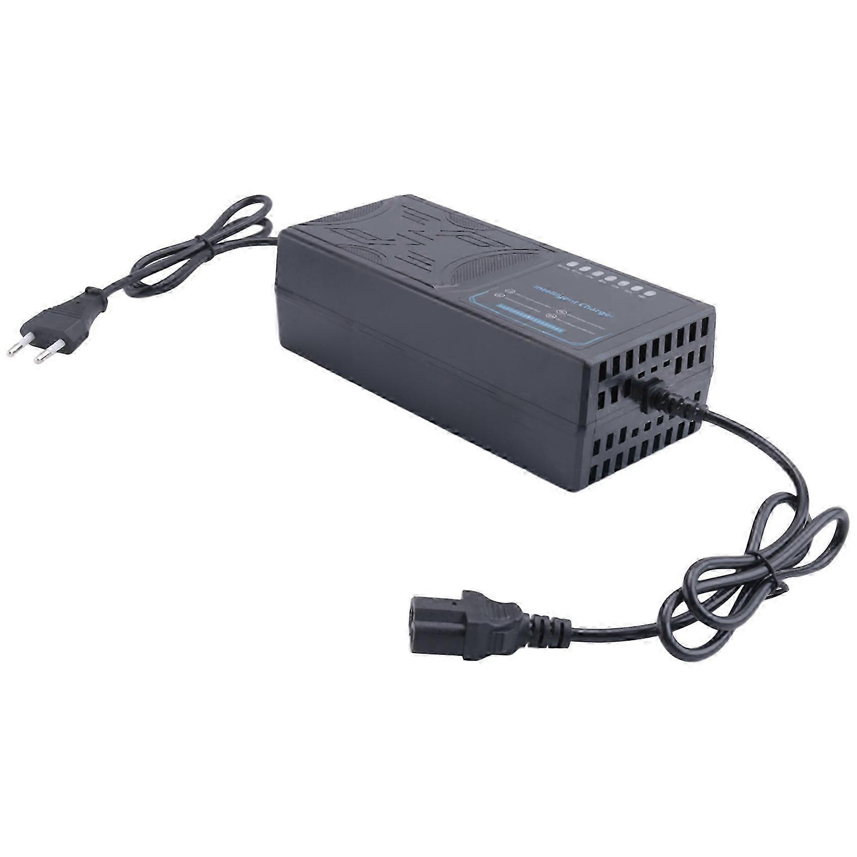 Ladegerät Für Elektroautos, Kompatibel Mit 48v 20ah-batterien, Mit 7 Kontrollleuchten, Einer Ladeanzeige, Stromleckschutz, Vollimpulsladung Und Einem Europäischen Stecker.