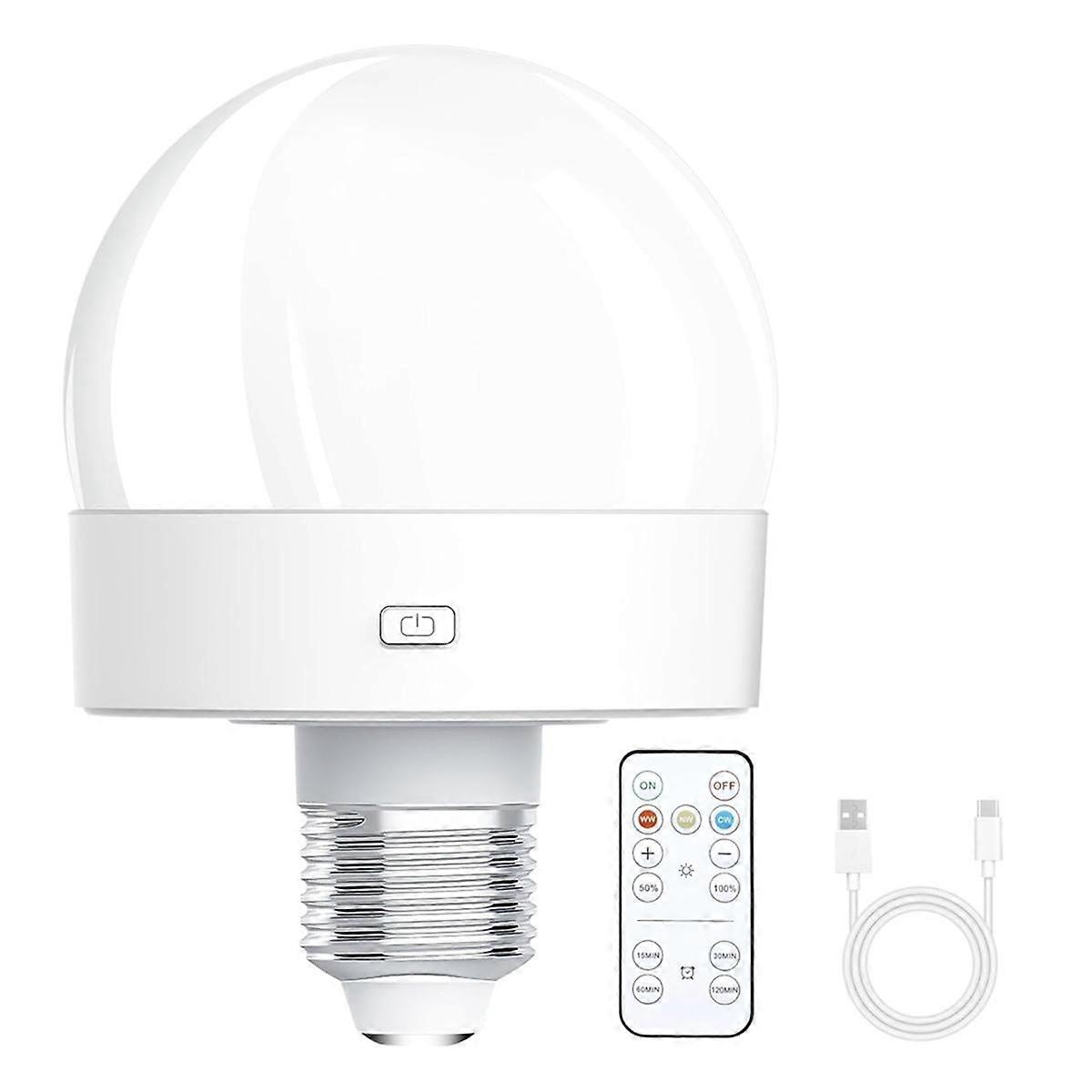 Wiederaufladbare, Batteriebetriebene Glühbirnen, E26-schraubfassung, 300 Lm, Für Lampen Mit Fernbedienung Und Dimmer &[nx]