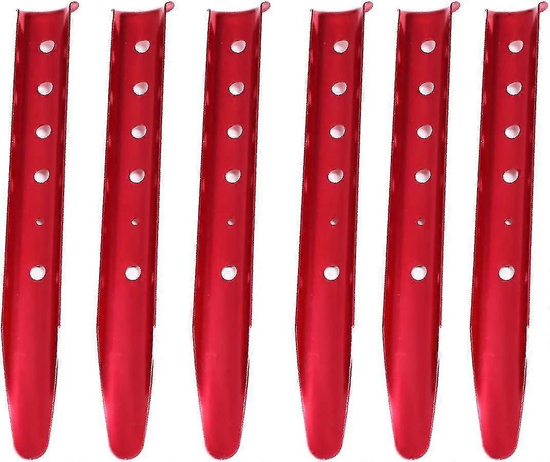 Sandheringe, Aluminium-zeltnägel, U-förmige Heringe. Geeignet Für Zelte, Camping, Wandern, Strand, 6er-set (orange).