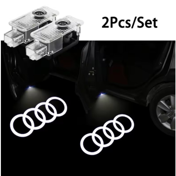 Kabellose Hd-led-einstiegsleuchte Für Autotüren, Dekorativer Projektor Für Audi S-line A1 A3 Q5 A4 B8 B7 A5 A6 C7 A7 A8 B9 B6 C6 Q2 Q3 C[nx]