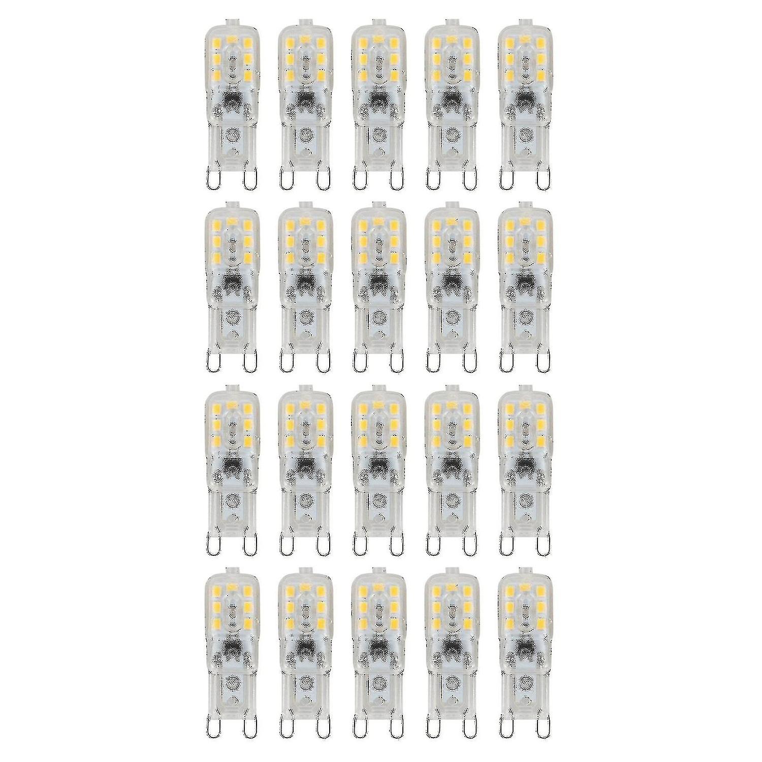 20 Dimmbare G9 3w Led-lampen, Ersetzen Glühlampen, Ac220-240v, Warmweiß [nx]