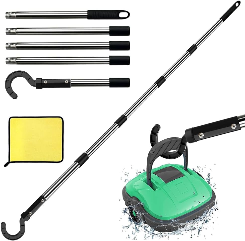 Haken Kompatibel Mit Poolrobotern Mit Einem 185 Cm Langen Griff, Haken Kompatibel Mit Poolsaugern, Haken Kompatibel Mit Poolroboterzubehör, Haken Kompatibel Mit Allen Poolsaugern