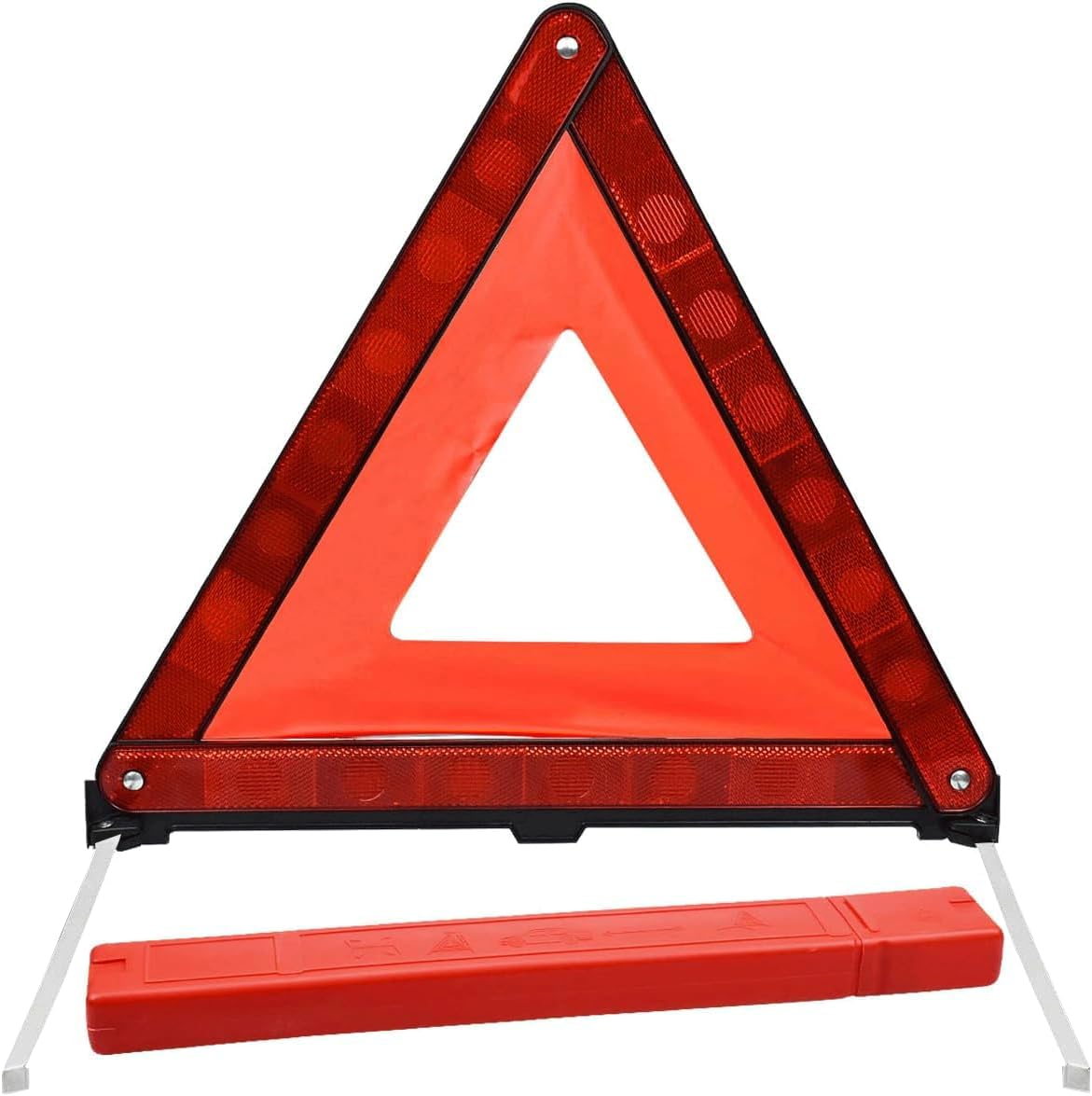 Autokompatibles Warndreieck, Faltbarer Reflektierender Ständer, Ideal Für Pannenhilfe, Verkehrsunfälle Und Notparken, Schnelle Montage.