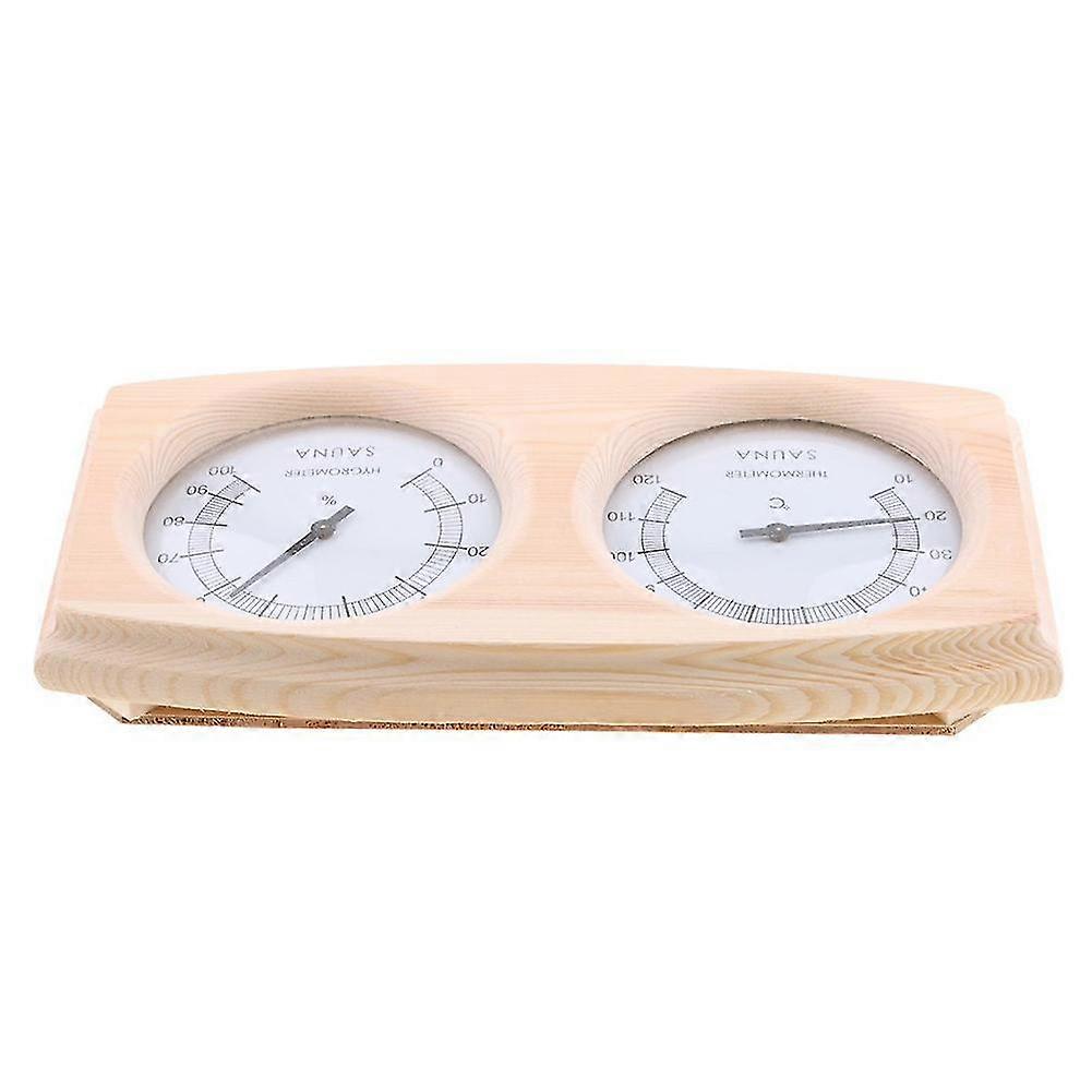 2-in-1 Sauna-thermometer Aus Holz, Hygrometer, Dampfthermometer Und Hygrometer