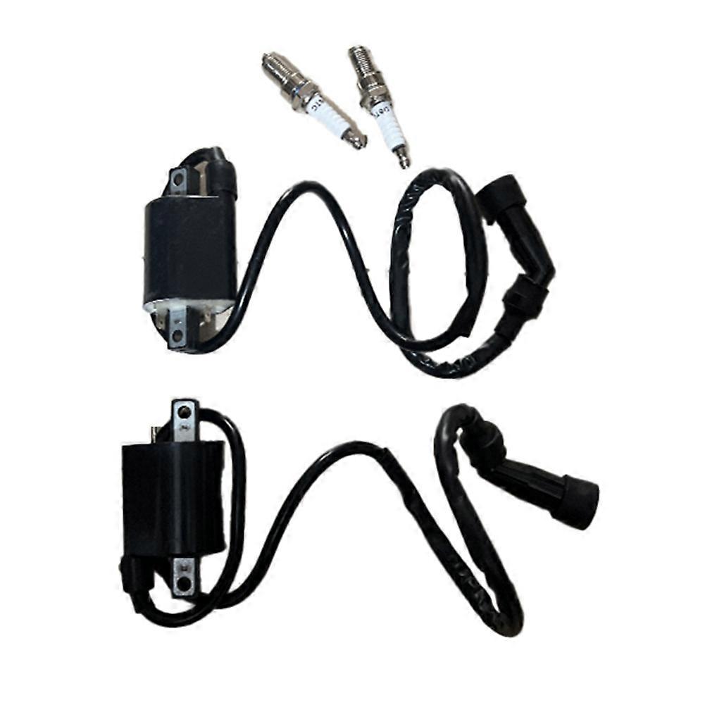 5el-82310-00-00 2 Zündspulen R+l Und Zündkerze Für Yamaha V Star 1100 Xvs1100 1999-2009 Motorradzündung [nx]