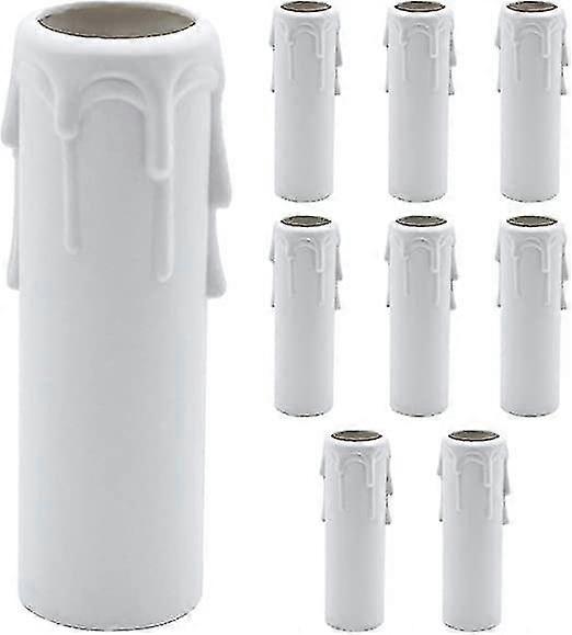 10 Vintage-kerzenhalter Aus Kunststoff Für 30 X 100 Mm Große Leuchtstoffröhren, Geeignet Für Kronleuchter, Wandleuchten Und Andere Leuchten. Passend Für Die Meisten Thermo[nx]-lampen.
