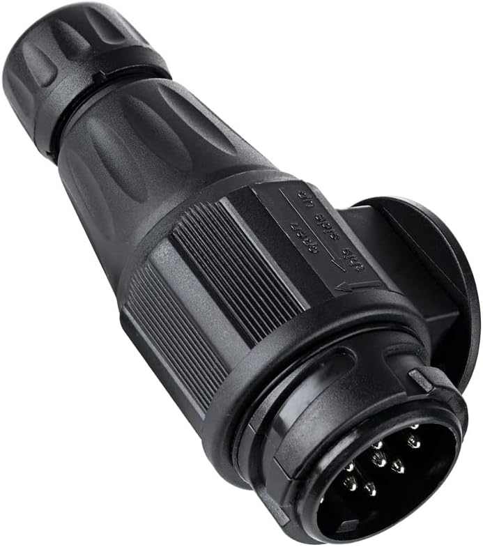 13-poliger Anhängerstecker, Wasserdichter 12-v-stecker, Kompatibel Mit Wohnwagen, Wohnmobilen, Autos Und Booten.