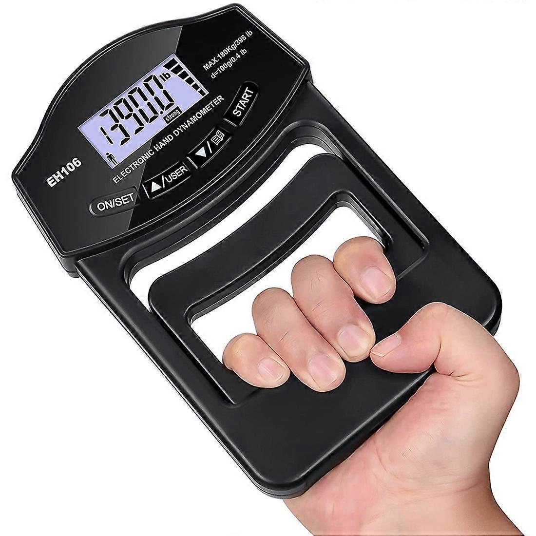 Griffkraftmessgerät, 180 Kg Digitales Handdynamometer Mit Usb-anschluss Und Lcd-bildschirm