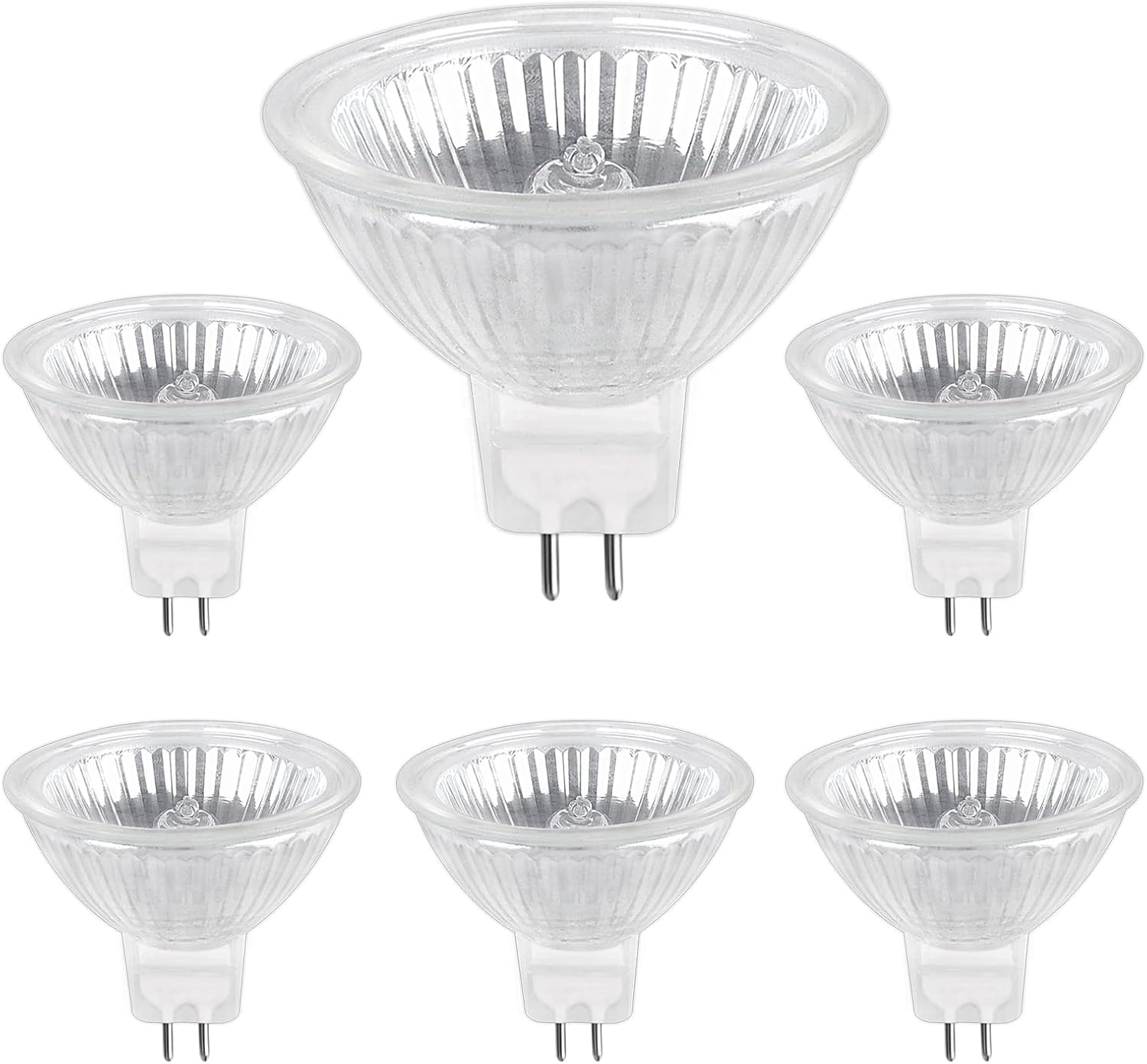Gu5.3 50w 220v Halogenlampe, 680lm Warmweiß 2700k, Dimmbar, Mr16 Halogen-spotlampe, 6er-pack [nx]
