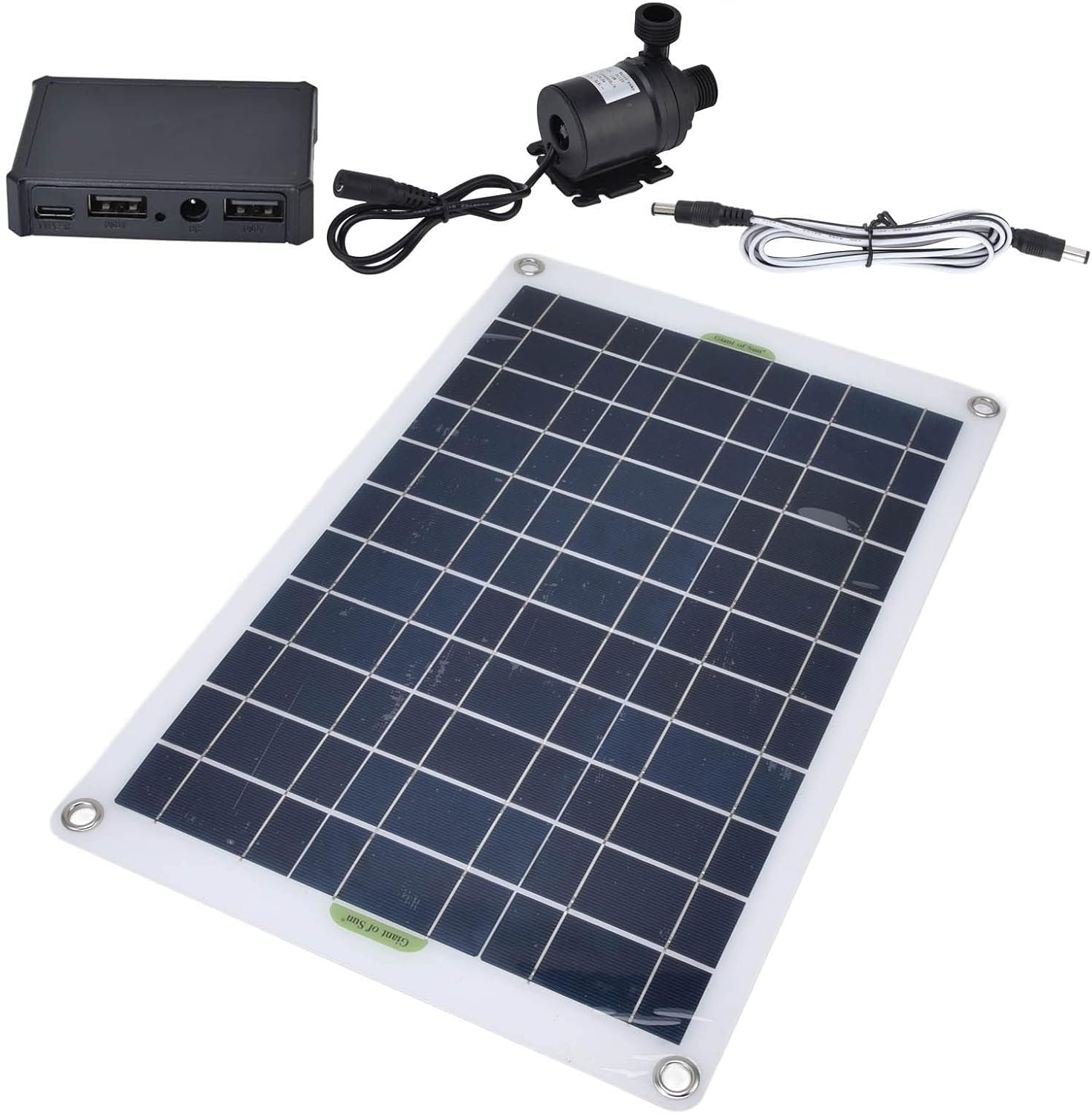 Wasserpumpen-set, 20-w-wasserpumpe, 800 L/h Fördermenge, 12 V Gleichstrom, Leise, Langlebig, Silikon, Gartenteichpumpe