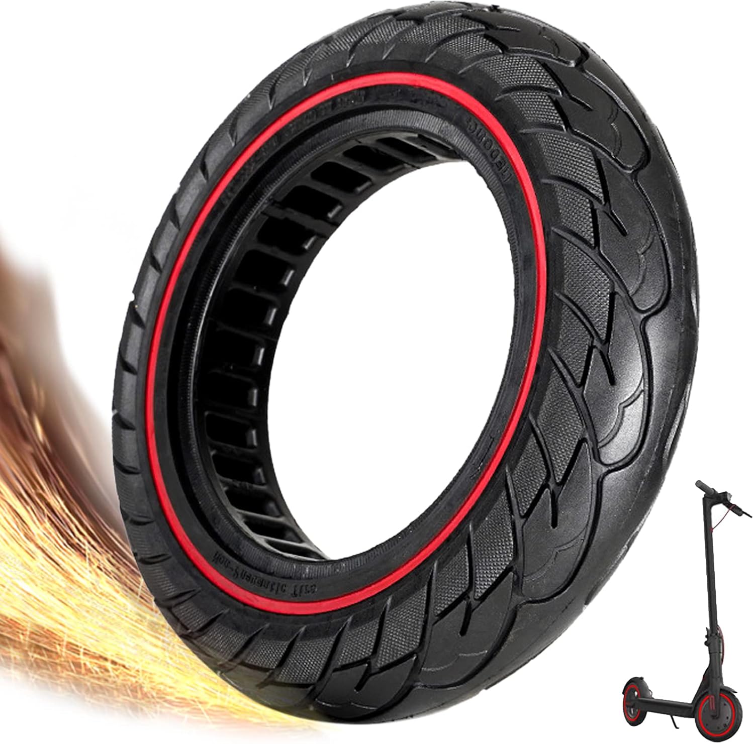 8-zoll-vollgummireifen Für Xiaomi-scooter, 8-zoll-pannenschutzrad, Schlauchloses Vollgummirad Für Scooter