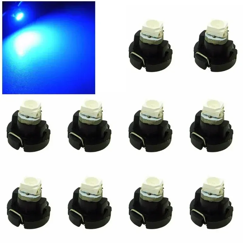 Packung Mit 10 T3 T4.2 T4.7 1smd Led-lampen, Geringer Stromverbrauch, Hohe Helligkeit Und Lange Lebensdauer, Neo-sockel, Für Armaturenbrettbeleuchtung, Blau [nx]
