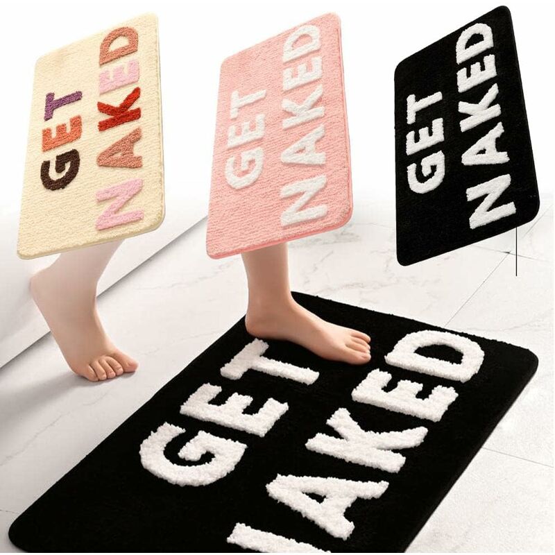 Set Mit 3 Rutschfesten Duschmatten 40 X 60 Cm, Weich Im Griff, Für Einfaches Ablaufen Und Schnelles Trocknen.