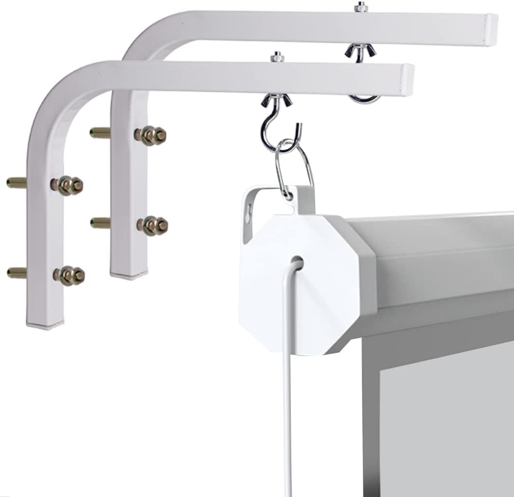 Universelle Wand- Und Deckenhalterung, Kompatibel Mit Projektoren, L-förmige Projektionsleinwandhalterungen, Projektionsleinwand-aufhängehaken, Kompatibel Mit Heim- Und Kinoprojektoren.