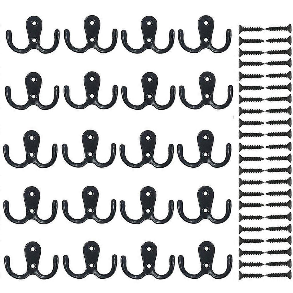 Set Mit 20 Wandhaken Für Kleidung Und Bademäntel, Geeignet Für Küche Und Bad, Zur Montage Hinter Einer Tür.