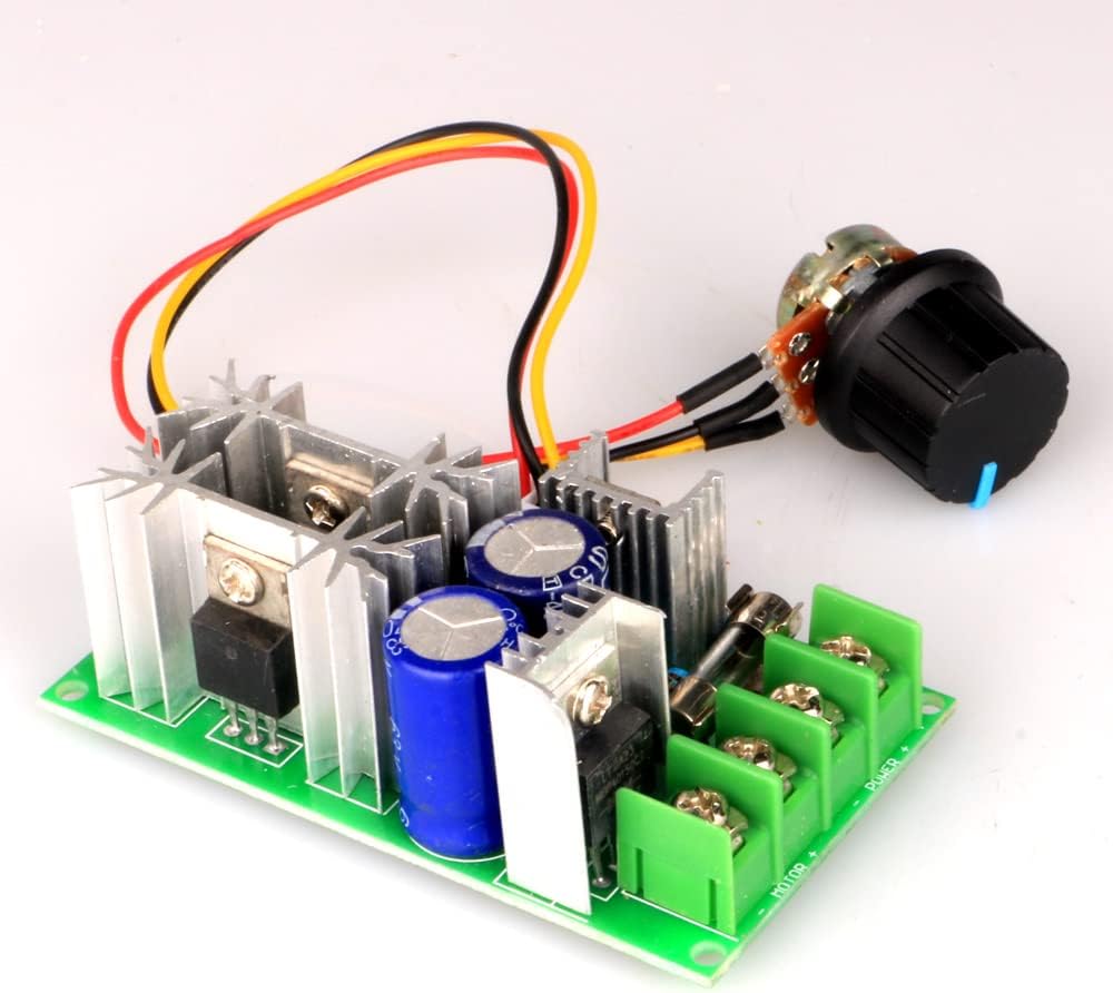 12v/24v/36v/48v/20a Dc-motorsteuerungs-kit, Hochleistungs-pwm-steuermodul Mit Einstellbarer Drehzahl, Ultrakompakter Steuerschalter, Led-dimmer