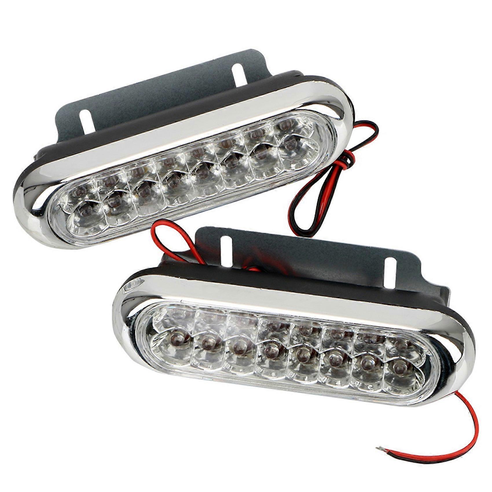 16 Led Autolampe Tagfahrlicht Nebelscheinwerfer Weißes Licht Drl Universelles Tagfahrlicht [nx]